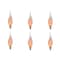 Bulbrite Incandescent CA5 Candelabra Screw Base E12 Light Bulb, 3W, Silicone Flame Shaped, 12PK 861258 - alternate 1