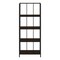 Homeroots 62" Espresso Metal Geometric Bookcase 376531 - alternate 3