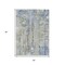 Homeroots 5' X 8' Sky Blue And Gray Abstract Washable Indoor Outdoor Area Rug 632138 - alternate 3