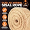 Xpose Safety Sisal Rope 1/4inx100ft SR14-100-X - alternate 4