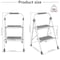 Wrightmaster 2-Step Lightweight Steel Step Stool, 7 ft. Reach with Safety Lock, 330 lb. Capacity Gray ZoroBTV2BTB-28GY - alternate 3