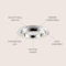 Jonathan Y Cristal 18" Integrated Iron/Crystal Glam LED Flush Mount, Chrome/Clear JYL7216A - alternate 3