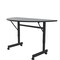Correll Half Round Econoline TFL Flip Top Table, 48 in W, 23 in to 31 in H, Particleboard Top, Gray Granite FTM2448TFHR-15 - alternate 1