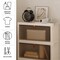 Home-Complete Set of 2 Collapsible Storage Bins 23Qt Capacity Organizers with Lids and Front Doors ST-CLPBIN-SML2 - alternate 3