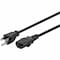 Monoprice Power Cord - NEMA 5-15P to IEC 60320 C13 18AWG 10A/1250W 125V 3-Prong 10ft Black, 6PK 39782 - alternate 1