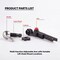 Highcraft 8" Universal Toilet Tank Flush Lever Adj. Arm Fits Side Front or Angle Mount Bowl Nickel Finish US53-52O-D - alternate 3