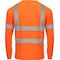 Ironwear Class 3 Hi Vis Reflective Flame Retardant Long Sleeve Safety Shirt with Chest Pocket, Orange, 6XL 1204FR-O-TP-6XL - alternate 2