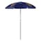 Picnic Time Family Of Brands NCAA West Virginia Mountaineers Outdoor Canopy Sunshade Beach Umbrella 5.5' 822-00-138-834-0 - alternate 1