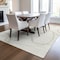 Homeroots 3' X 5' Ivory And Beige Abstract Washable Indoor Outdoor Area Rug 597487 - alternate 3
