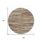 Homeroots 8' Brown And Beige Round Abstract Washable Indoor Outdoor Area Rug 613075 - alternate 4