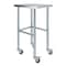 Amgood 24in D x 18in L Stainless Steel Open Base Table, 3in Casters AMG WT-2418-RCB-WHEELS-Z - alternate 1