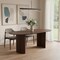 Homeroots 66" Brown Solid Wood Double Pedestal Base Oval Dining Table 712855 - alternate 2