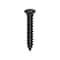 Auveco #10 x 1in with #8 Head Phillips Oval Head Tapping Screw - Black Oxide, 100PK 11089 - alternate 1