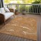 Homeroots 8' X 10' Copper Brown And Ivory Abstract Washable Indoor Outdoor Area Rug 601089 - alternate 3
