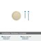 Amerock Exceed 1-1/2 inch 38mm Diameter Golden Champagne Cabinet Knob BP36880BBZ - alternate 2