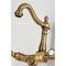 Kingston Brass Two-Handle Wall Mount Bridge Kitchen Faucet, Antique Brass KS1263TAL - alternate 3