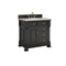 James Martin Vanities Brookfield 36" Single Vanity, Black Onyx, w/ 3 CM Siberian Silestone Top 547-V36-BKO-3SFR - alternate 4
