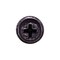 Auveco #8 x 1/2in Phillips Flat Top Washer Head Tapping Screw Black, 100PK 16478 - alternate 2