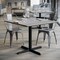Flash Furniture 36" SQ Tabletop, Seamless Surface Technology, Gray Faux Concrete, 30x30 Black Table Height X-Base ST-SQ36-CMGY-T3030-GG - alternate 3