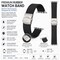Elegani Rubber Band Compatible with Apple Watch 41mm, Gray, Silver, Black, Rose Gold, Yellow Gold Buckle SFRBQR-GRY-41 - alternate 2