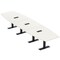 Skutchi Designs 16ft Conference Table With Power Unit | 16 Person Modular Boat Meeting Table | Harmony Series HAR-BOT-48X192-T.BK-W960-EBLK - alternate 1