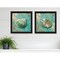 Homeroots Set Of Two Azurica I and Sea II 1 Black Framed Print Wall Art, 2PK 408061 - alternate 2