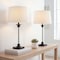 Jonathan Y Mason 30" Glass and Metal LED Table Lamp, Black/Clear, 2PK JYL1008A-SET2 - alternate 7