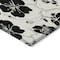 Homeroots 5' X 8' Ivory And Black Floral Washable Indoor Outdoor Area Rug 600007 - alternate 4