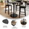Flash Furniture Commercial 36" Black Faux Marble HPL Tabletop with Black Bar Height RD Base ST-RD36-BKMAR-TR24B-GG - alternate 2