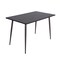 Homeroots 47" Dark Brown and Black Wood and Metal Dining Table 568214 - alternate 1