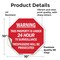 Signmission Warning This Property Is Under 24 H, 10 Inch X 10 Inch, Vinyl Decal OC-D-10-318 - alternate 3