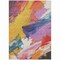 Homeroots 10' X 14' Gold Purple And Teal Blue Abstract Washable Indoor Outdoor Area Rug 611221 - alternate 2