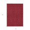 Homeroots 5' X 8' Red Black And Ivory Geometric Washable Indoor Outdoor Area Rug 596759 - alternate 4