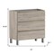 Homeroots 32" Natural Wood Freestanding Bathroom Vanity With White Sink And Three Drawers 624146 - alternate 3