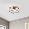 Jonathan Y Kyle 14" 3-Light Modern Farmhouse Metal/Iron Open-Caged LED Flush Mount, Oil Rubbed Bronze JYL7911A - alternate 4