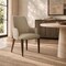 Manhattan Comfort Belmont Chenille and Faux Leather Wood Upholstered Armchair in Taupe DC1544-TP - alternate 1