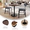 Flash Furniture 31.25" RND Tabletop, Seamless Surface Technology, Dark Brown with 18" Black Round Table Height Base ST-RD31-WBR-TR18-GG - alternate 6