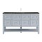 James Martin Vanities Breckenridge 60" Single Vanity, Serenity Blue, w/ 3 CM Phantome Eclos Top 330-V60S-SRB-3PHT - alternate 1