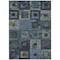Homeroots 5' X 8' Blue Gray And Charcoal Geometric Washable Indoor Outdoor Area Rug 605020 - alternate 3