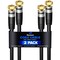 Maximm RG6 Coaxial Cable, Black, 10 Foot, 2PK RG6-10FT-STS-BK-2PK - alternate 1