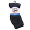 Railroad Sock King Size Quarter Sport Socks, Black, 2PK 1568K BK - alternate 4