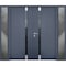 Vdomdoors Steel Double Doors Cynex 6777 Grey 2 Sidelight Exterior Windows Stainless Inserts Single Modern Pai CYNEX6777DEXD-GRE-LH-I-W16+72+16 x H80 - alternate 1