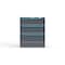 Strong Hold 3 drawer cabinet - (1x 8ft, 1x 9ft, 1x 10ft) - Blue accents - Electronic Lock S3036-PPRAS-0306FS - alternate 1