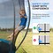 Serenelife 12FT Outdoor Trampoline for Kids, Black SLTRMPK12CK - alternate 2
