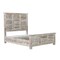 Homeroots Three Piece White Solid Wood Bedroom Set 643640 - alternate 2