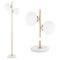 Jonathan Y Oscar 60.5" 2-Light Modern Parisian Candlestick Iron LED Floor Lamp, Brass Gold/White JYL1108A - alternate 5