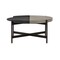 Homeroots 32" Gray And Black Concrete And Metal Round Coffee Table 520641 - alternate 3