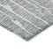 Homeroots 8' Gray And Ivory Round Abstract Washable Indoor Outdoor Area Rug 588512 - alternate 3