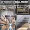 Us Weight Magnetic Wall Mount Retractable Belt Barrier, 33 ft., Black U2504 - alternate 2