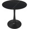 Leisuremod Bristol Modern Round Dining Table with MDF Wood Top and Steel Pedestal Base BTBL-24BLS - alternate 1